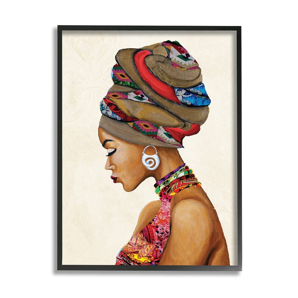 3514 Wearing Traditional African Fashion Headwrap
